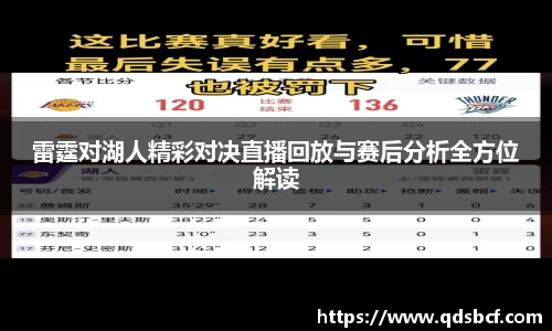 雷霆对湖人精彩对决直播回放与赛后分析全方位解读